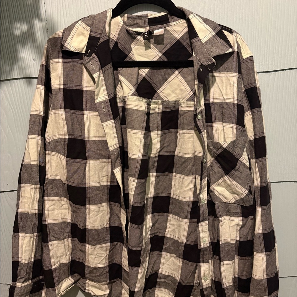 Plaid H&M Button-Up Shirt